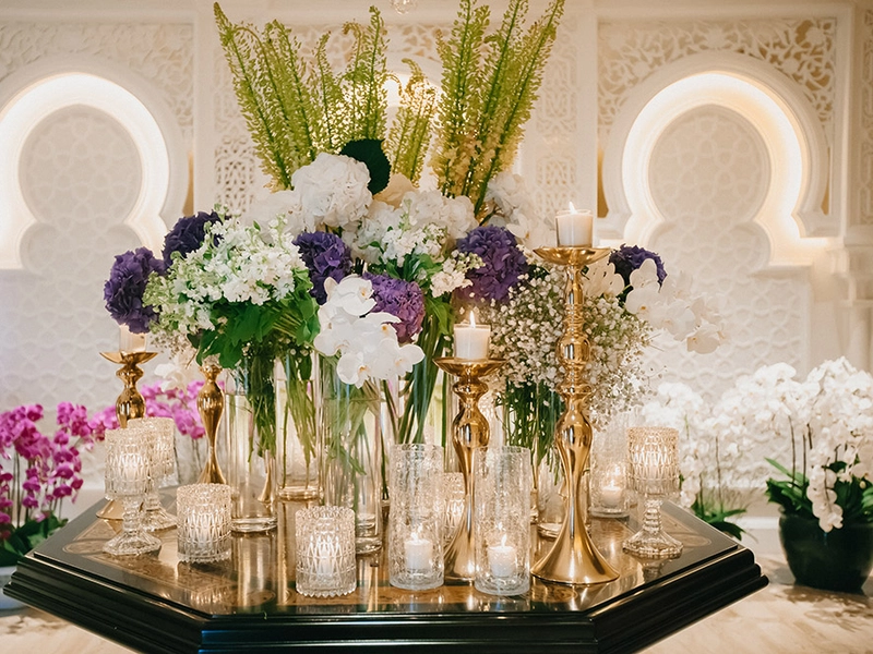 Purple And Blue Nuptials At A Kenny Hills House