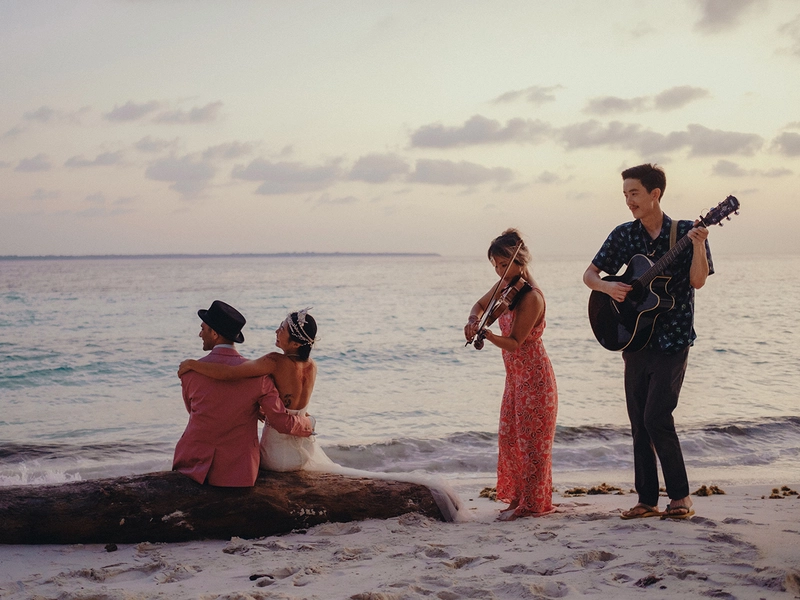 A Quirky Festival-Themed Beach Wedding in Bira, Indonesia