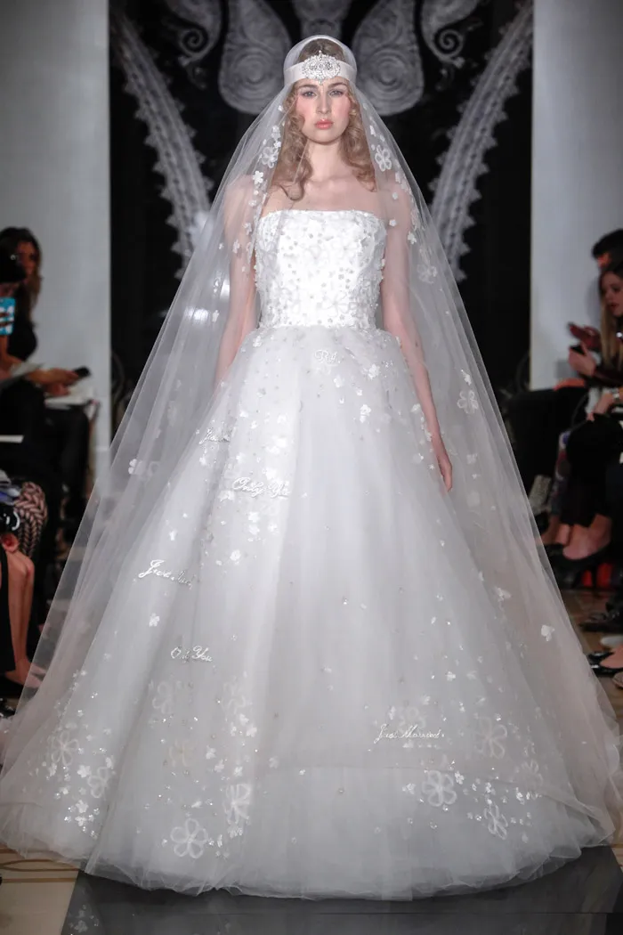 Reem Acra Spring 2014 Bridal Collection. theweddingnotebook.com