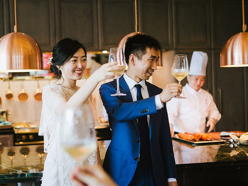 Refreshing Green and Blue Wedding at Capella Hotel Singapore