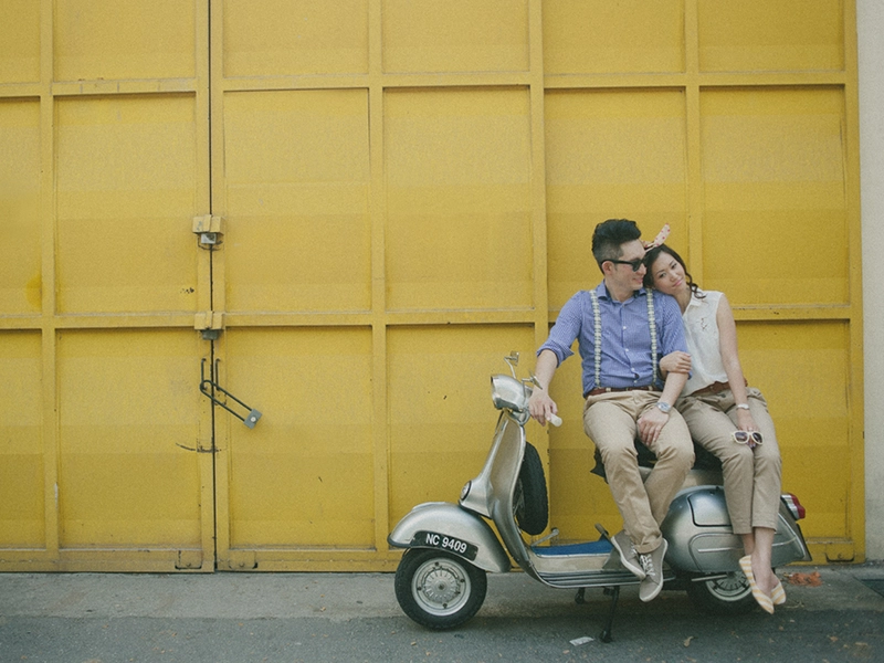 Retro Chic Bridal Portraits