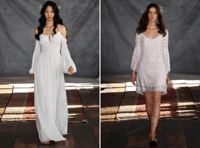 Left: Bianca; Right: Kasbah – Claire Pettibone 2015 Bridal Collection. theweddingnotebook.com