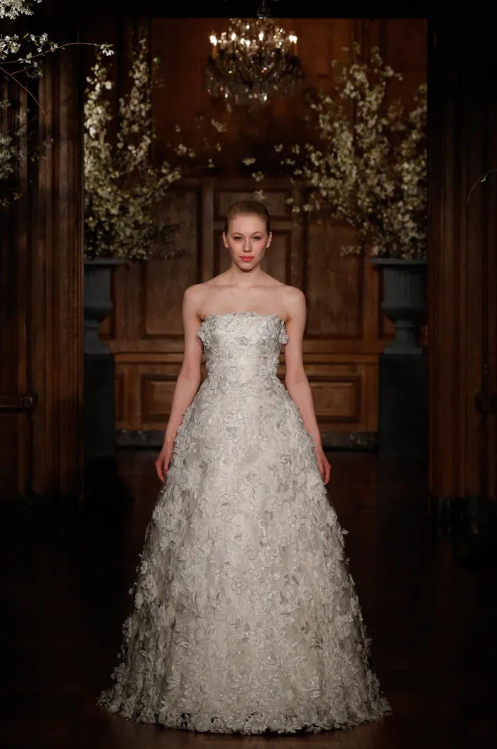 Romona Keveza Couture Spring 2014 Bridal Collection. theweddingnotebook.com. 1980’s – The Decade of Opulence. Channelling the ‘more was more’ ethos of the late great couture embroiderer Francois Lesage