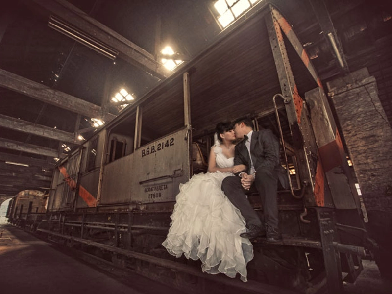 Ruffle Gown At The Station
