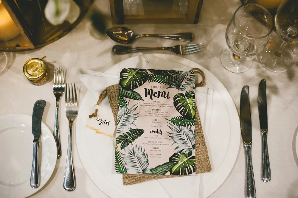 Wedding at InterContinental Kuala Lumpur. Styling by The Wedding Notebook. Photo by Inlight Photos. theweddingnotebook.com