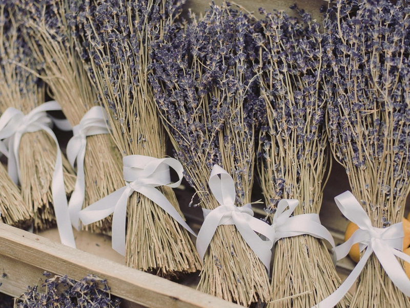 Rustic Lavender Themed Wedding Reception