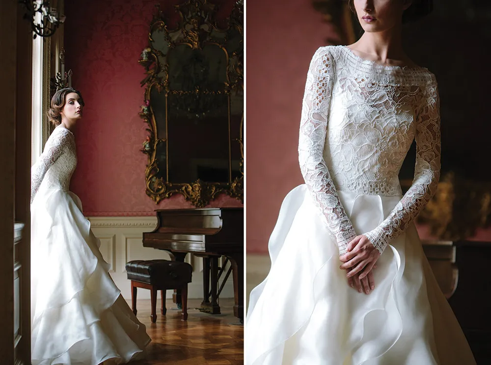 Mona Lisa - Ivory - Sareh Nouri Fall 2016 Collection. theweddingnotebook.com