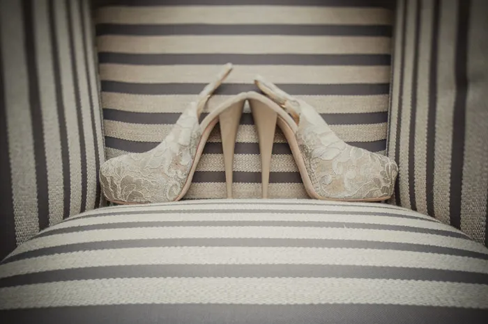 Bridal heels by Giuseppe Zanotti. Photography by Creative Clicks. theweddingnotebook.com