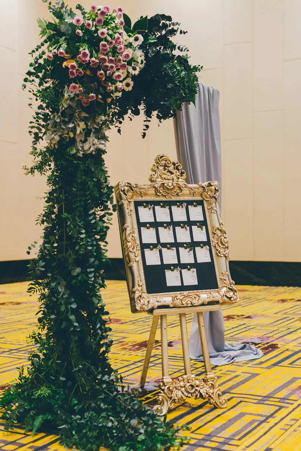 Wedding arch. Photo by MJK Photography. Wedding at Le Meridien Putrajaya. theweddingnotebook.com
