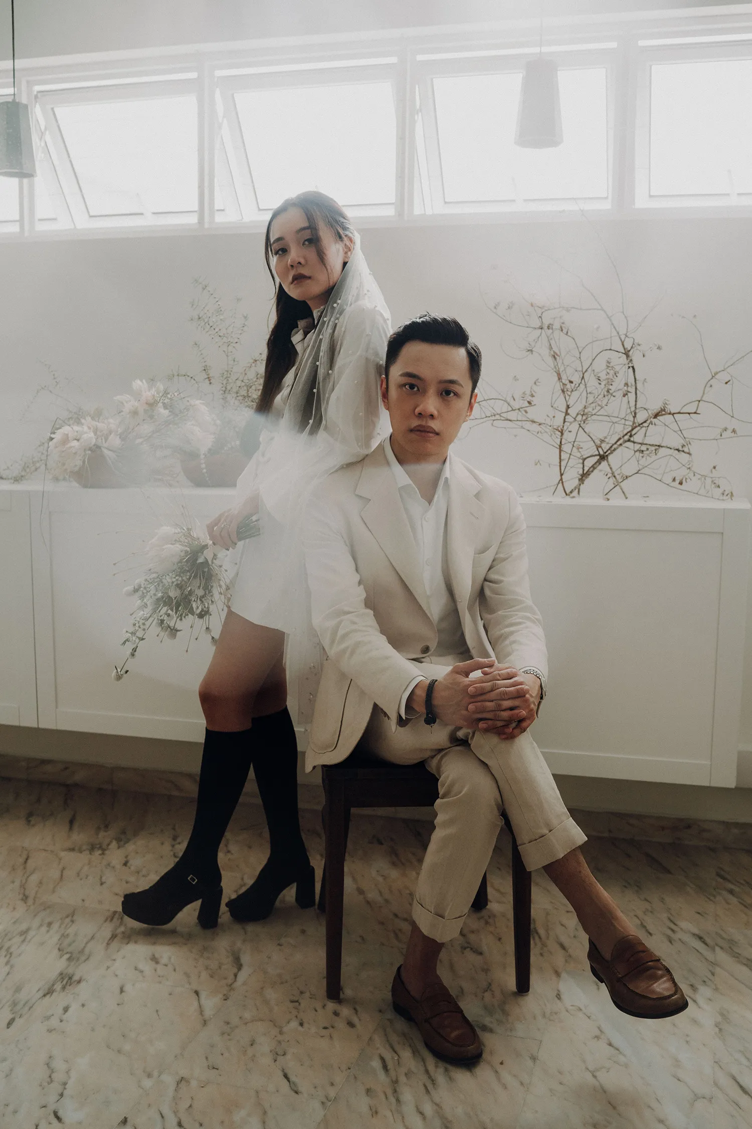 Juan Moley Photologue. Styling by Med Karlek. HDB styled shoot. theweddingnotebook.com