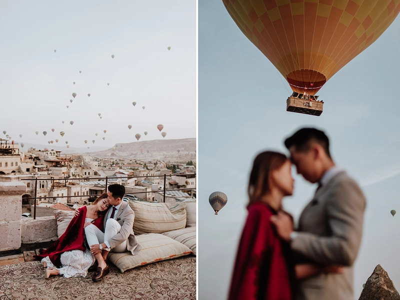 Stylish Bridal Portraits Shot in Cappadocia and Istanbul