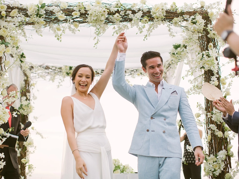 A Stylish Hamptons-Inspired Outdoor Wedding in Phuket
