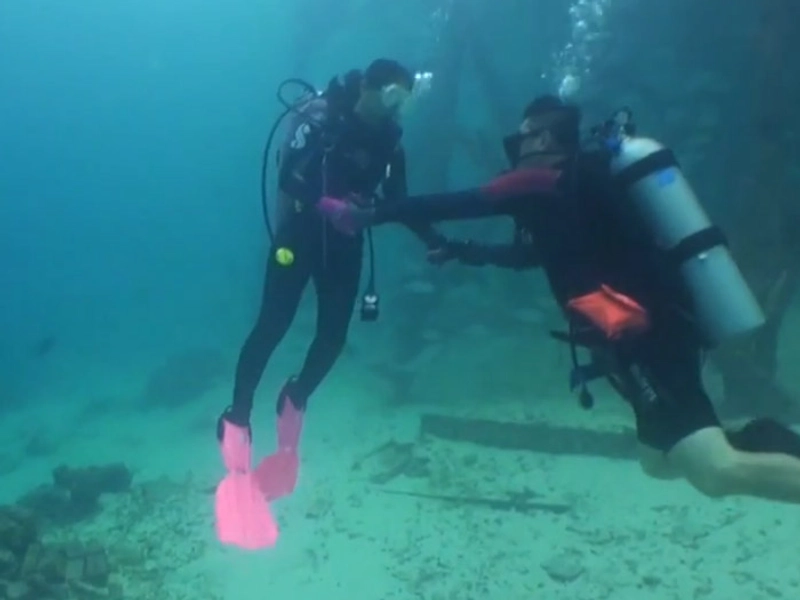 Surprise Underwater Wedding Proposal At Mataking