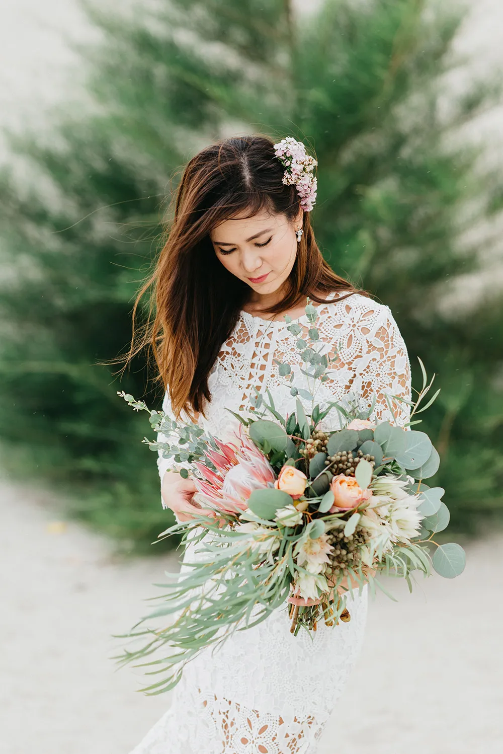 Pre-wedding at Pantai Klebang, Malacca. Peter Herman Photography. theweddingnotebook.com