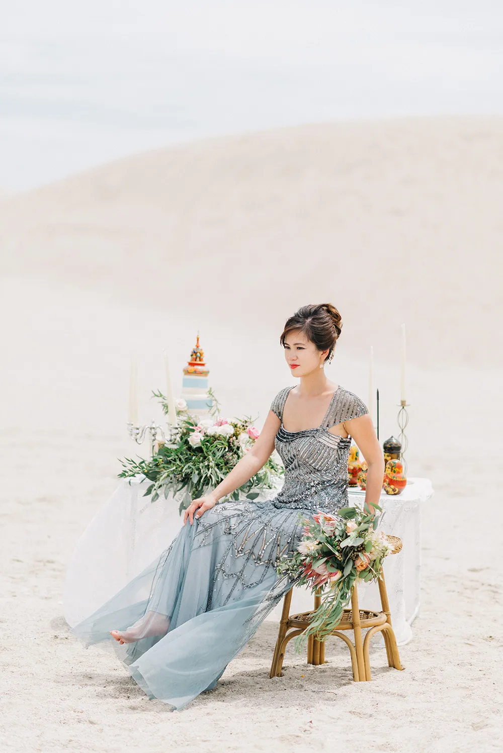 Dress by Adrianna Papell from Rent A Dress. Peter Herman Photography. theweddingnotebook.com