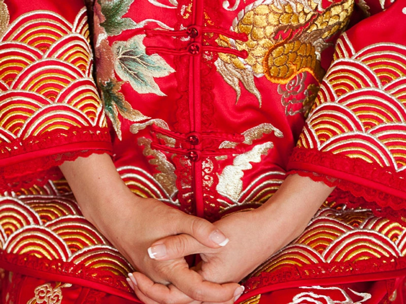 The Traditional Chinese Wedding Qun Kua