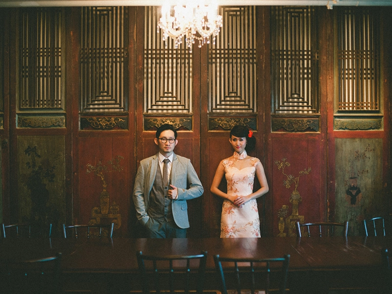 Timeless 1960s Oriental Bridal Portraits