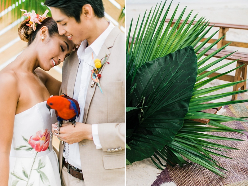 Tropical Inspired Styled Shoot