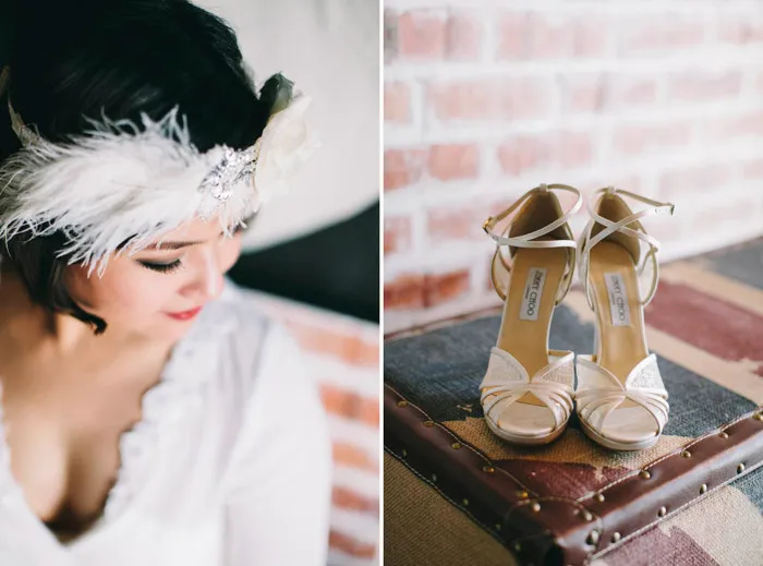 Vintage glam bride. Photo by NDrew Photography. theweddingnotebook.com