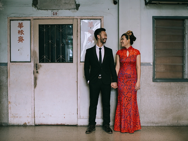 Vintage Oriental Wedding Portraits In Kuala Lumpur