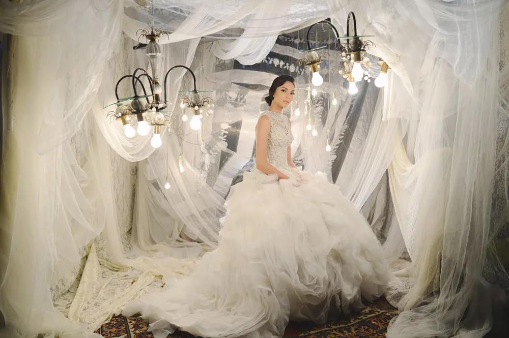 Von Lazaro Bridal Collection. Photo by Jaja Lifestyle Photography. theweddingnotebook.com