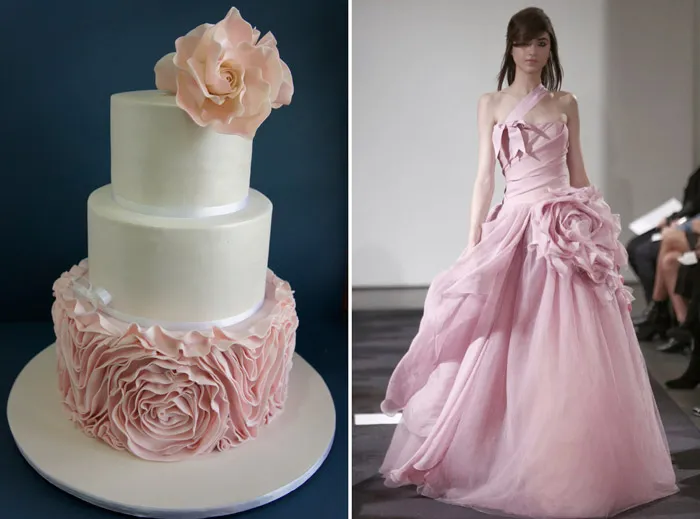 Left: Miss Shortcakes; Right: Vera Wang. theweddingnotebook.com