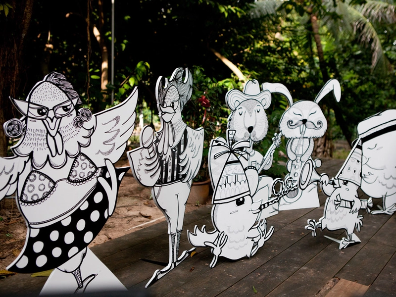 When Illustrated Animals Join The Wedding Party