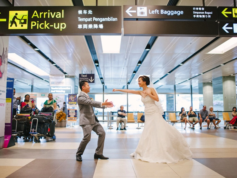 When Picking Up The Bride Requires Passports And Flight Tickets