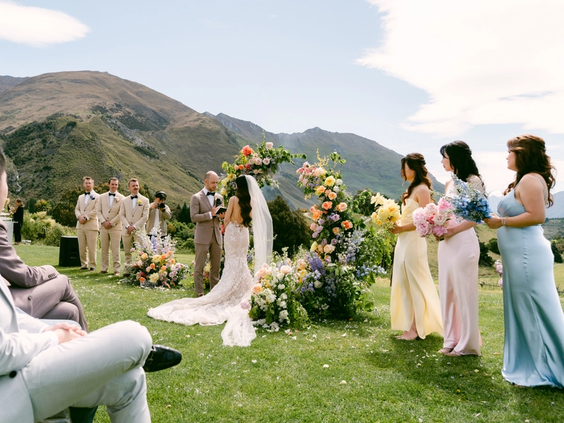 Whimsical Wedding at Rippon Hall: A Celebration in Pastels with Breathtaking Alpine Views