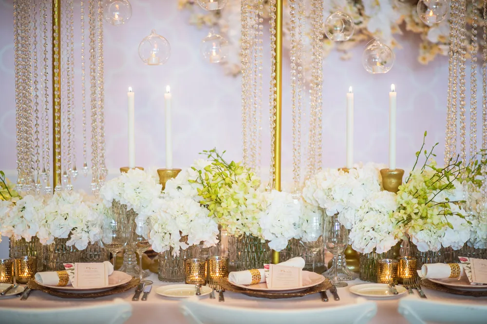 Hilton Kuala Lumpur white and gold glam. theweddingnotebook.com 
