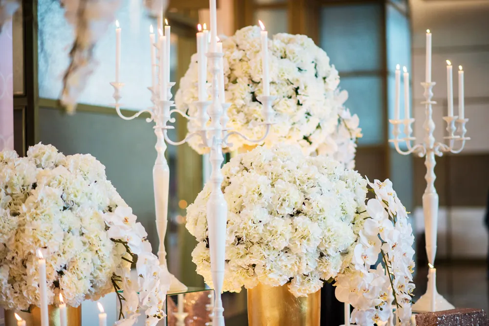 Hilton Kuala Lumpur white and gold glam. theweddingnotebook.com 