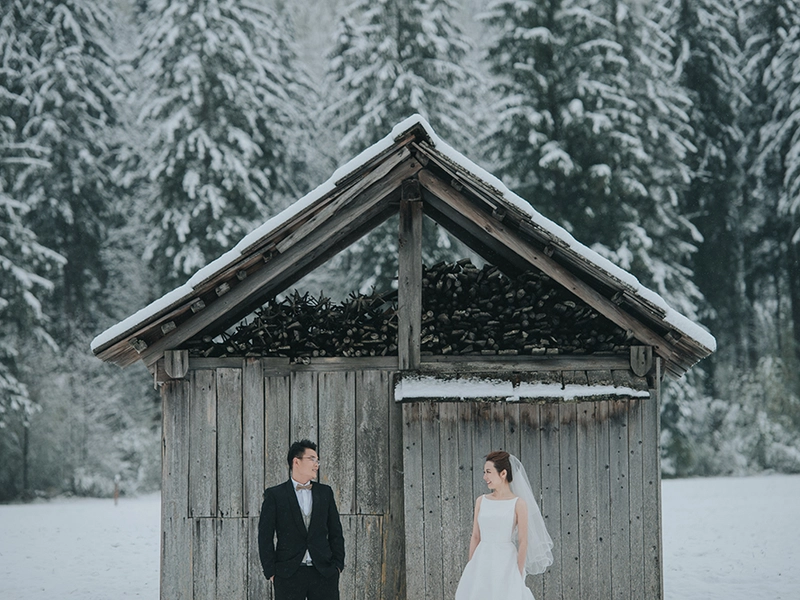 White On White In The Winter Wonderland Of Hallstatt Austria