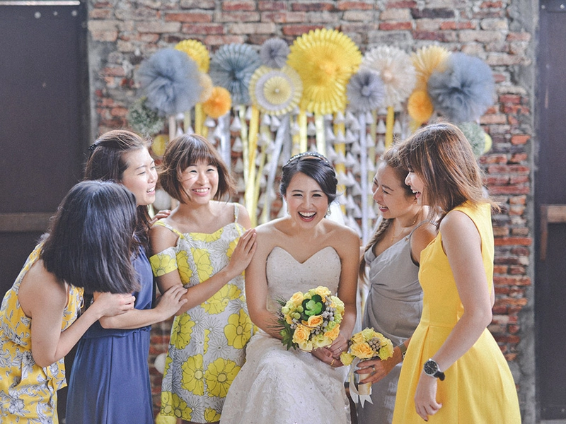 A Yellow and Grey Industrial DIY Wedding In Kuching
